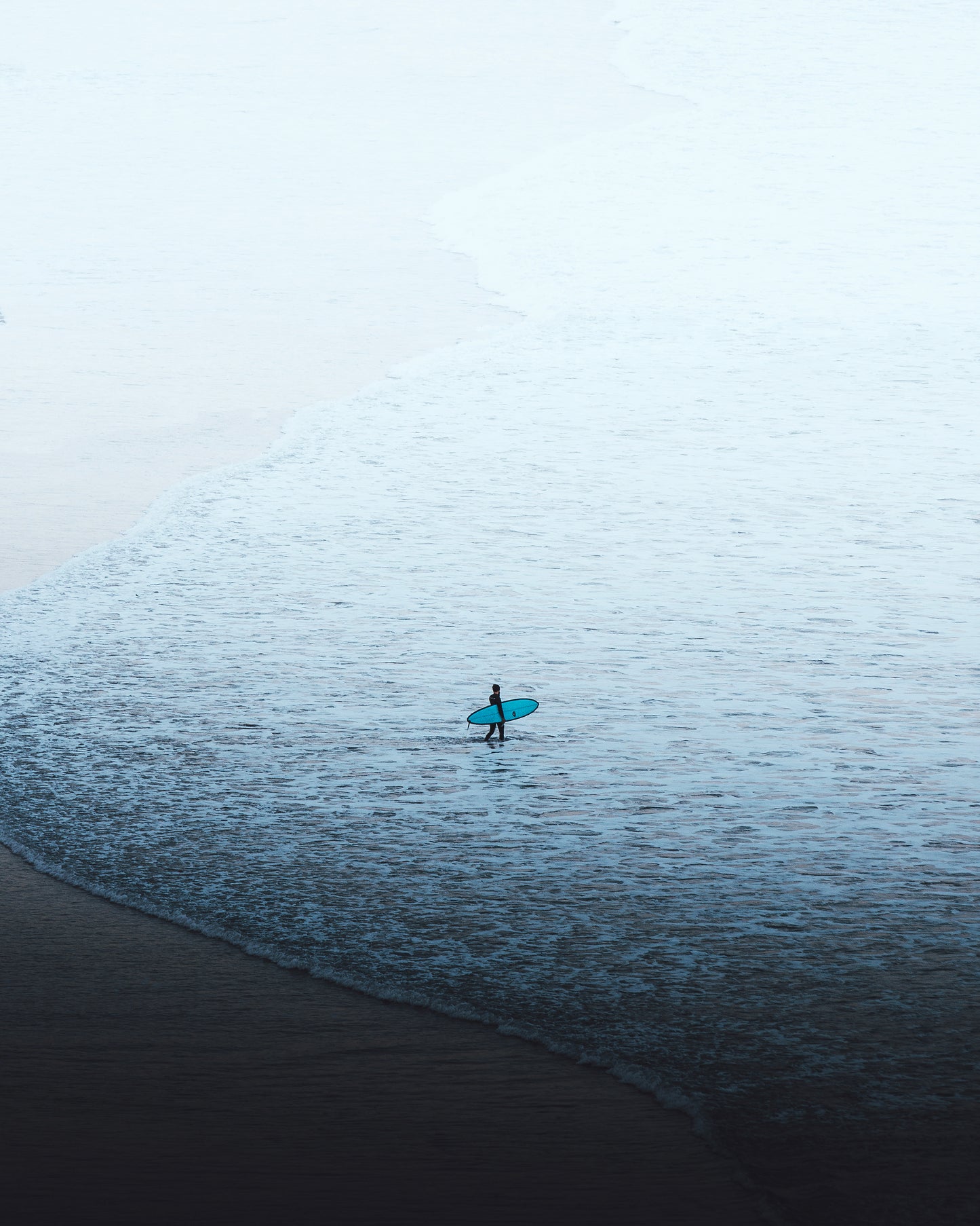 Lone surfer