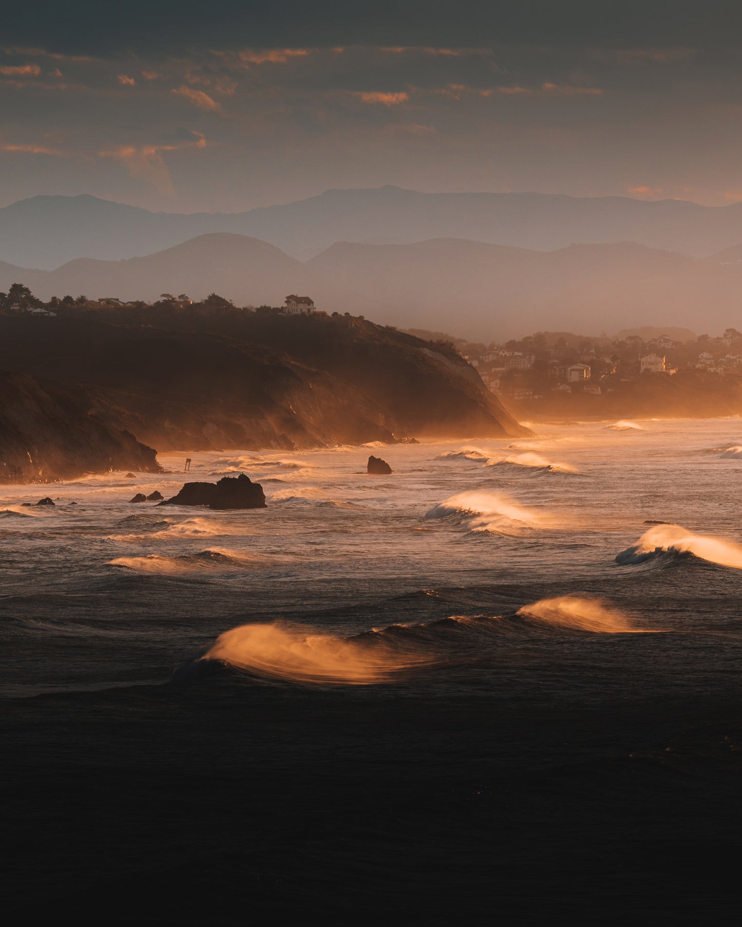 Basque Coast at Sunset
